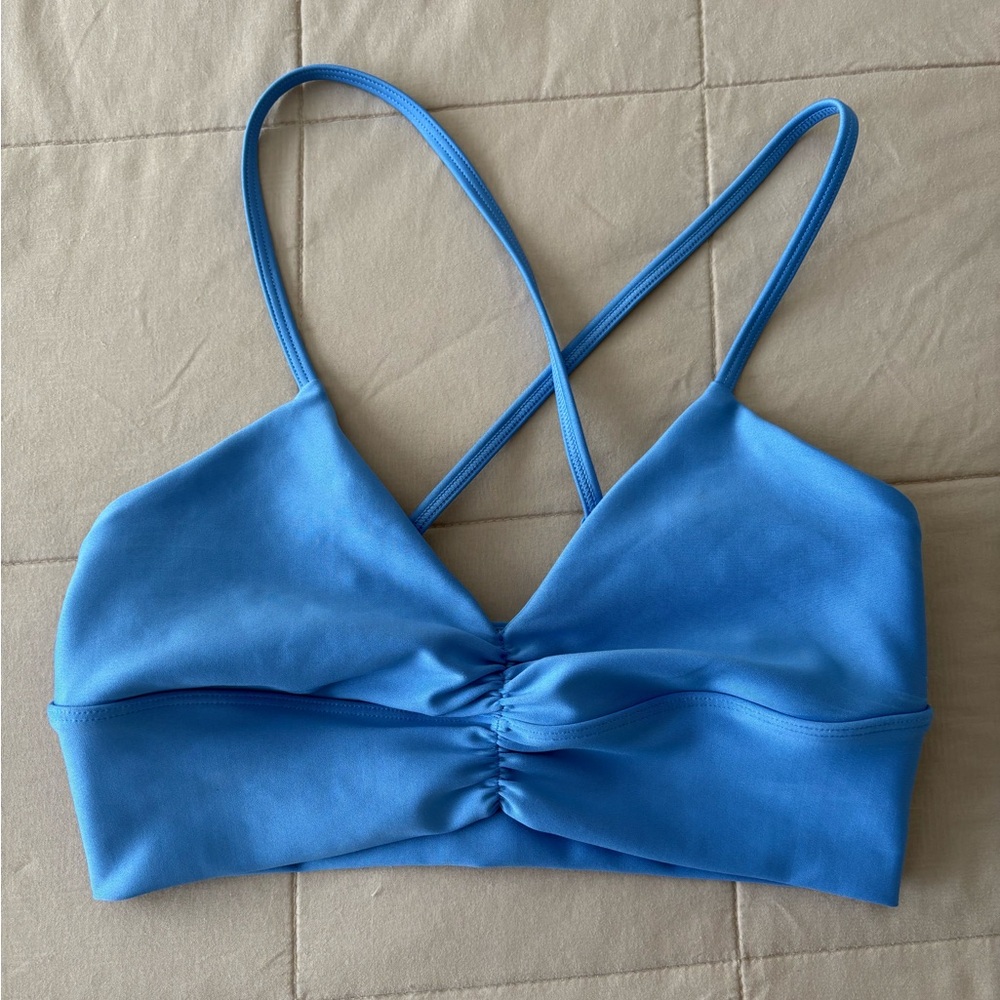 alo yoga Airlift Divine Bra in Crystal Blue